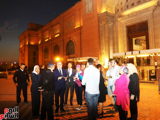 وزير الآثار يتفقد المتحف المصرى بالتحرير للاحتفال بـ116 عاما على افتتاحه (5)