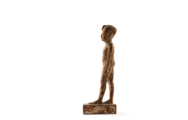 تمثال مصرى من الخشب للبيع فى مزاد كريستيز  (3)