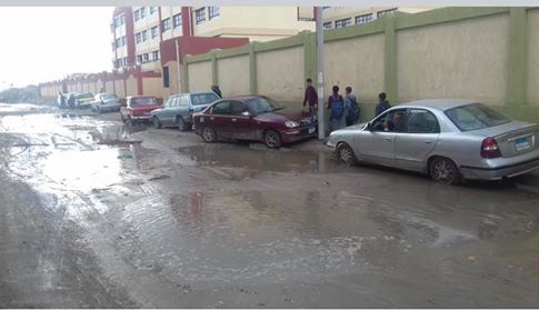مياه الأمطار بشوارع سيدى بشر (2)