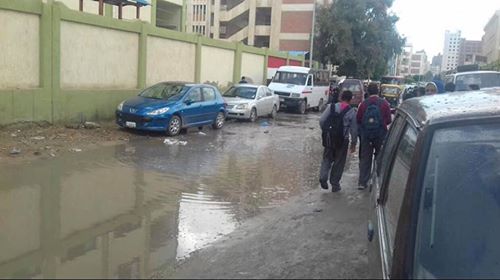 مياه الأمطار بشوارع سيدى بشر (3)
