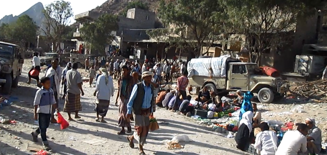 سوق الربوع على طريق تعز أقدم الاسواق فى اليمن