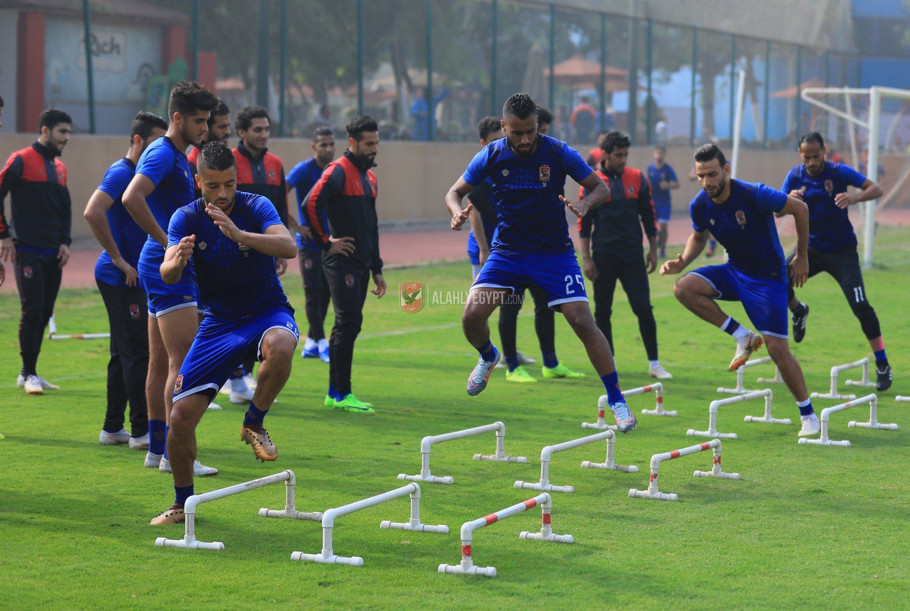 جانب من مران الاهلى