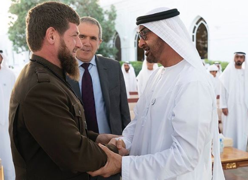 محمد بن زايد ورئيس الشيشان