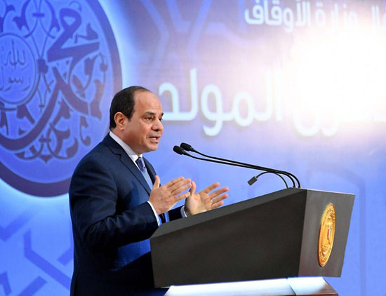 الرئيس السيسى - احتفال مصر بالمولد النبوى الشريف (5)