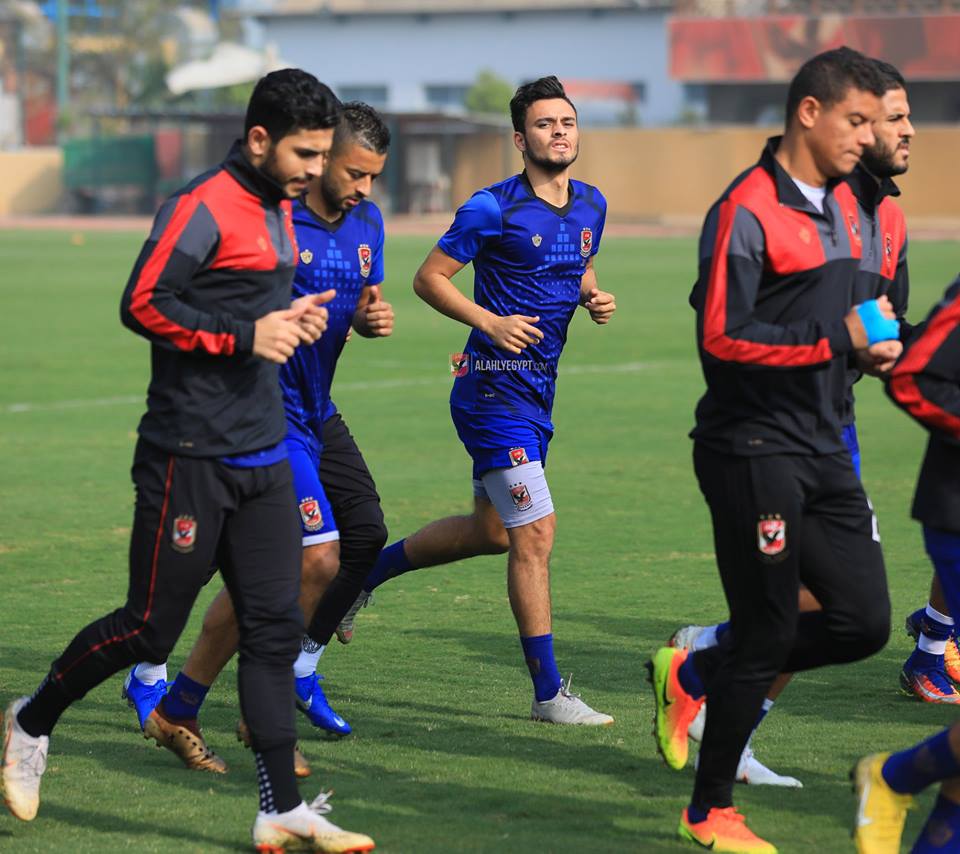 صلاح محسن في مران الاهلى