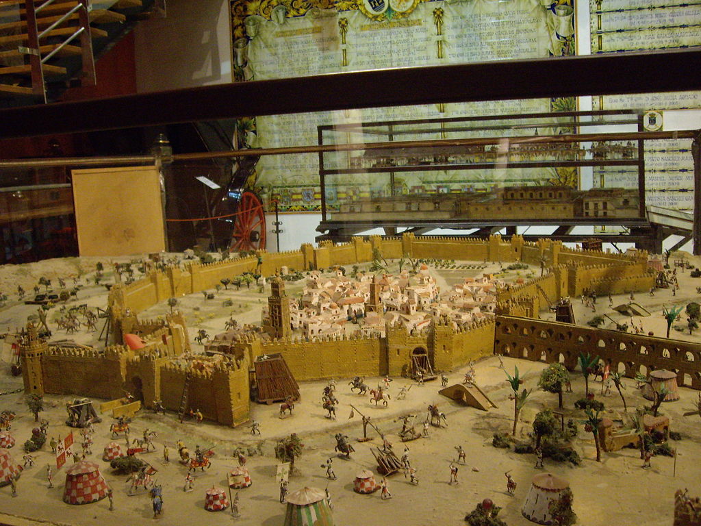 نموذج لحصار إشبيلية في الجزء الجنوب شرقي في المتحف التاريخي العسكري في إشبيلية