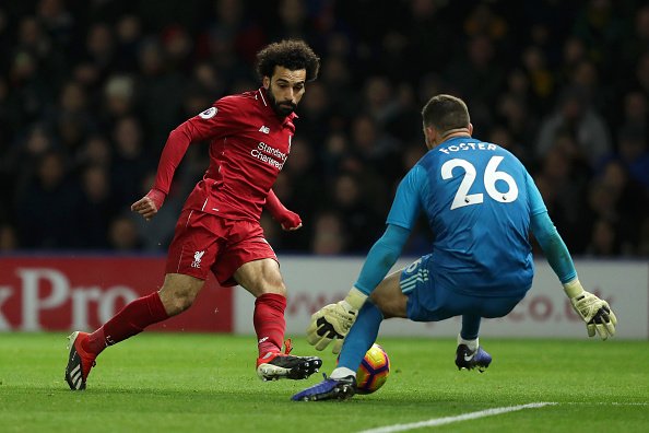 محمد صلاح فى مباراة واتفورد ضد ليفربول (1)