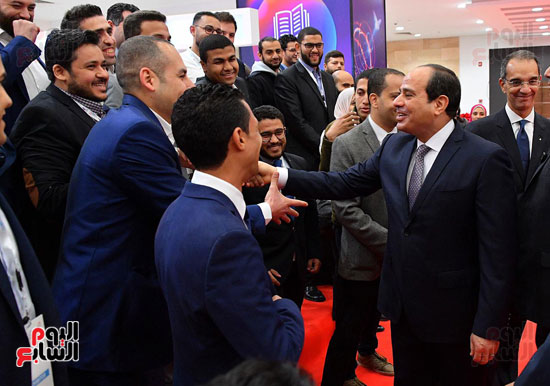 افتتاح الرئيس السيسي لمؤتمر ومعرض القاهرة الدولى للاتصالات (2)
