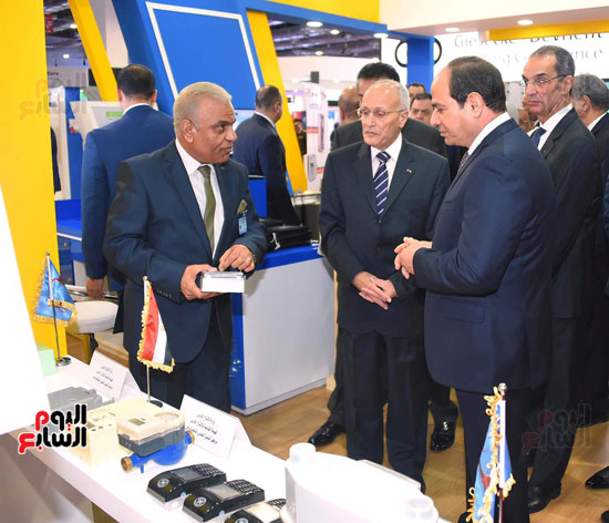 افتتاح الرئيس السيسي لمؤتمر ومعرض القاهرة الدولى للاتصالات (11)
