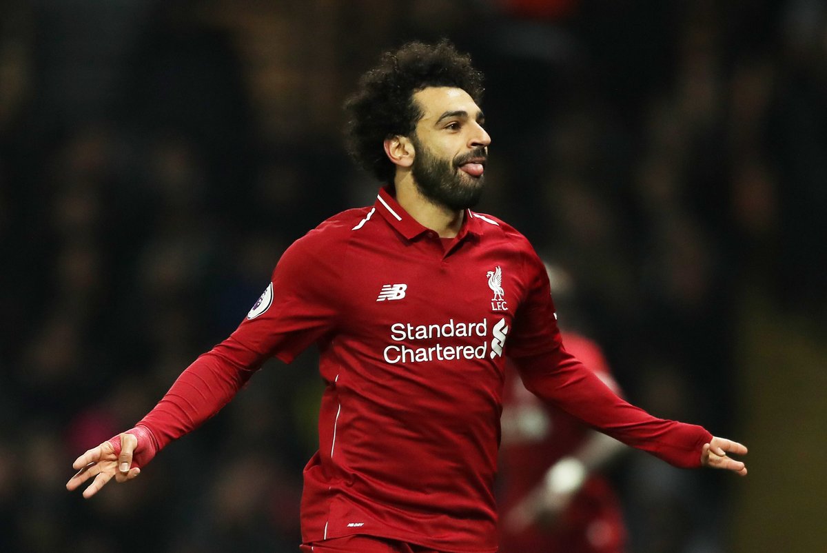 محمد صلاح فى مباراة واتفورد ضد ليفربول (3)