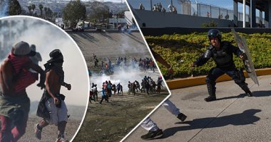 الشرطة المكسيكية تطلق الغازات المسيلة للدموع على مهاجرى أمريكا الوسطى