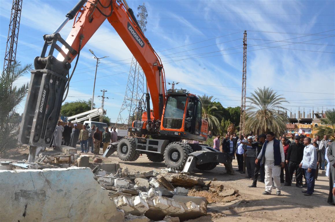 محافظة الأقصر تنجح في إزالة 95 حالة تعدي علي الأراضي الزراعية بمدينة إسنا والزينية (12)