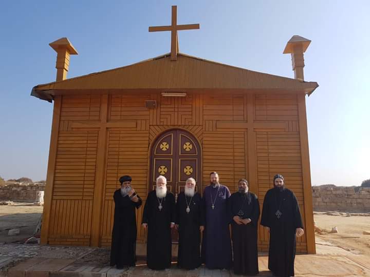 وفد الكنيسة اليونانية يزور  منطقة أبومينا الأثرية (2)