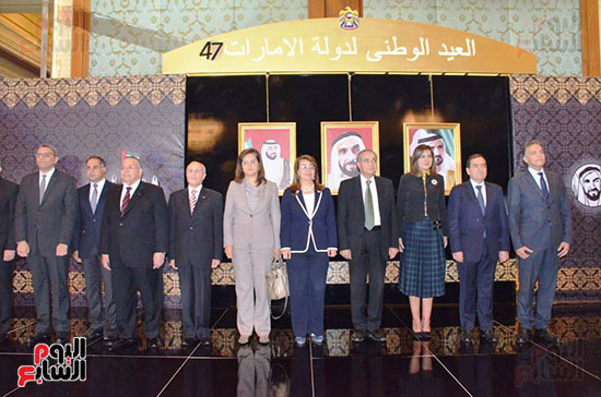 سفارة الإمارات بالقاهرة تحتفل بالعيد الوطنى الـ ٤٧ بحضور وزراء وإعلاميين (65)