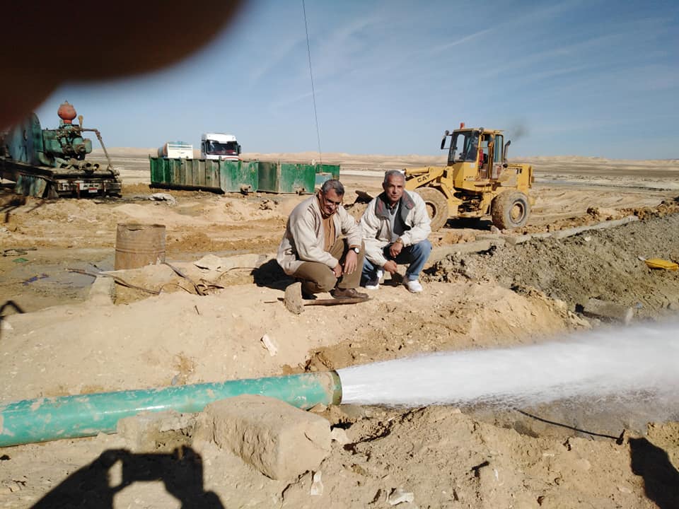 انتهاء حفر بئر اعماق بوسط سيناء (3)