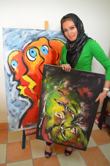 الفنانة التشكيلية السعودية غدير حافظ  (7)