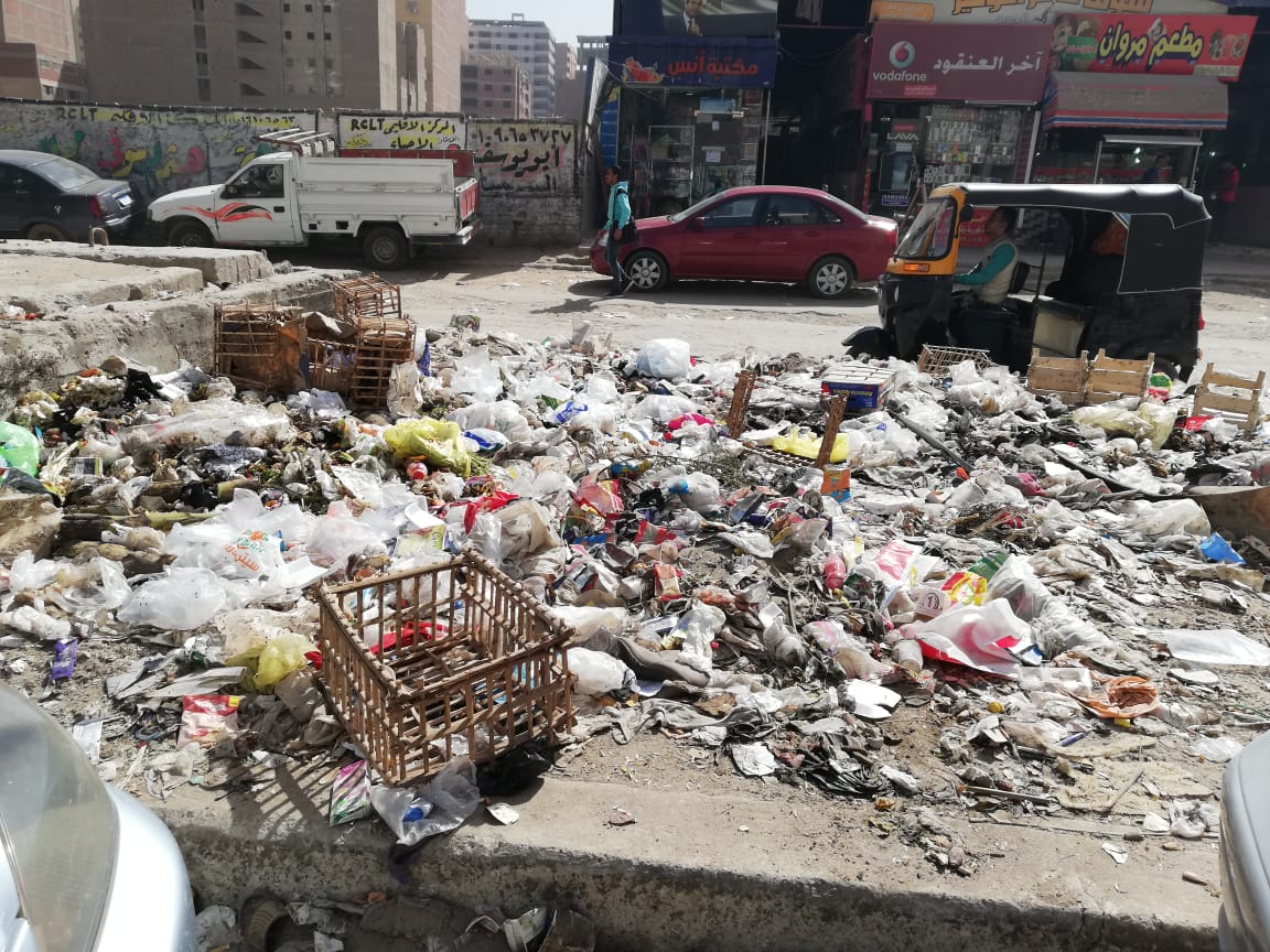 القمامة بشارع المجزر الآلى فى الهرم (6)