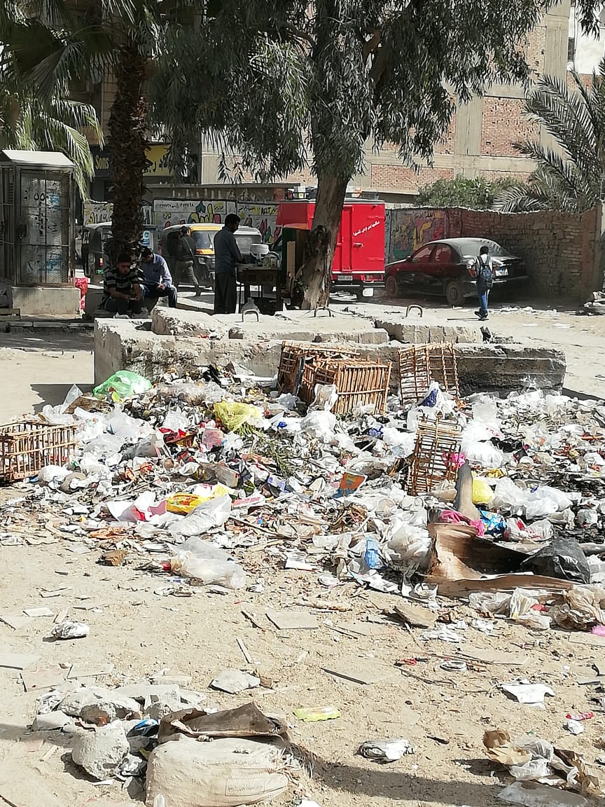 القمامة بشارع المجزر الآلى فى الهرم (3)