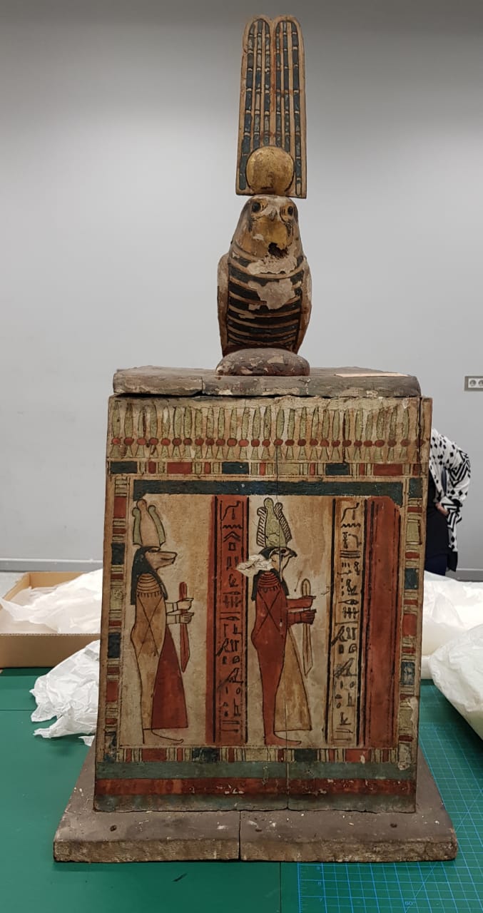 المتحف المصرى الكبير يستقبل مجموعة من مقتينات توت عنخ آمون (7)