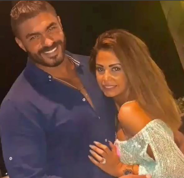 خالد سليم مع زوجته خيرية فى أحدى المناسبات