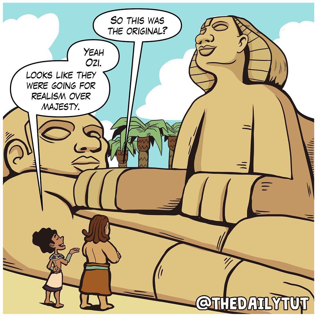 جانب من الكوميكس يعرض حضارة مصر