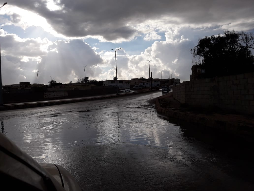 الأمطار تغرق شوارع شمال سيناء (8)