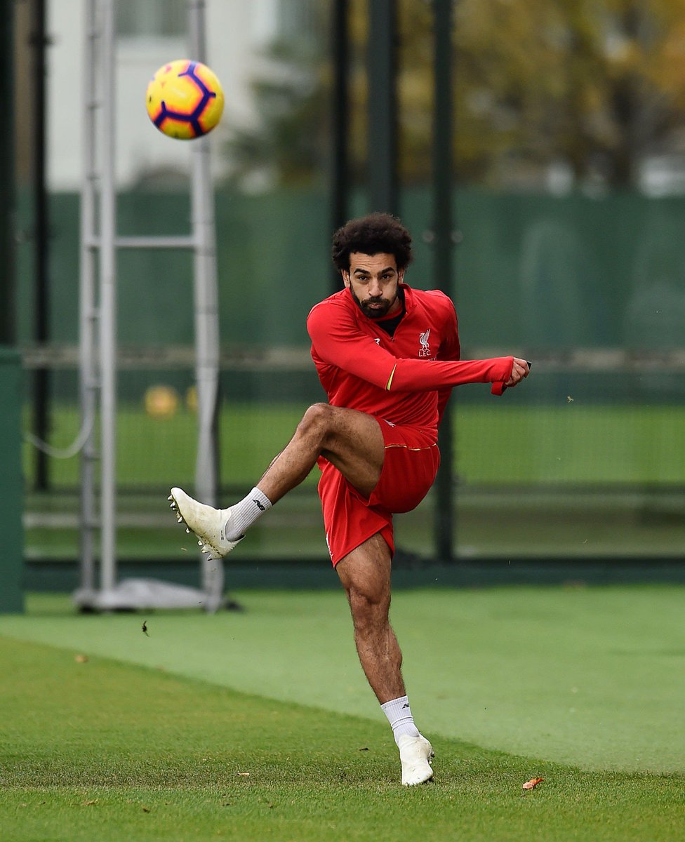 محمد صلاح خلال تدريبات ليفربول استعدادا لمواجهة فولهام (5)