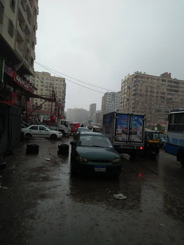 موجه من الأمطار تضرب مدينة شبرا الخيمة بالقليوبية (6)