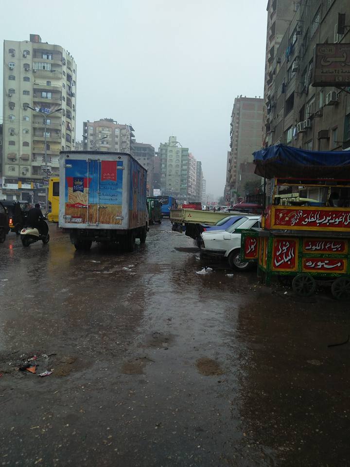 موجه من الأمطار تضرب مدينة شبرا الخيمة بالقليوبية (5)