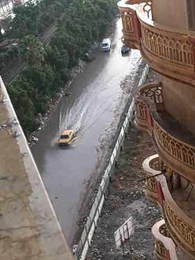 مياه الأمطار بسموحة فى الإسكندرية