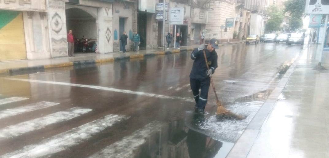 أمطار رعدية غزيرة فى مناطق متفرقة بالاسكندرية  (5)