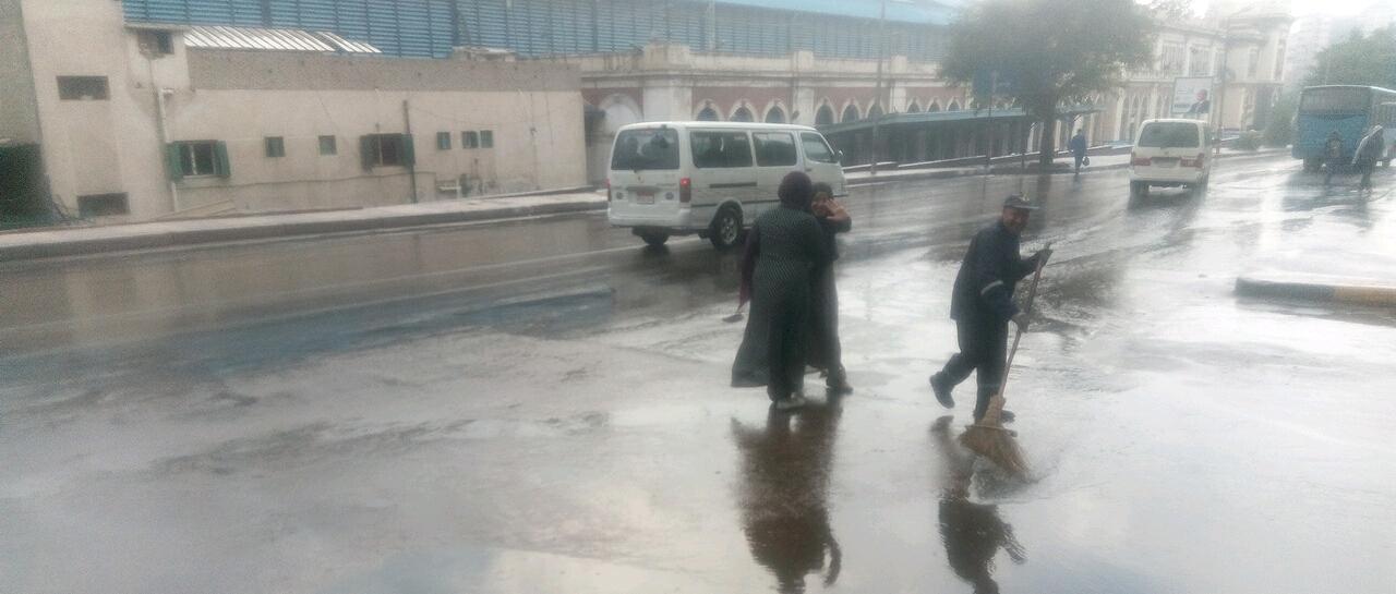 أمطار رعدية غزيرة فى مناطق متفرقة بالاسكندرية  (3)