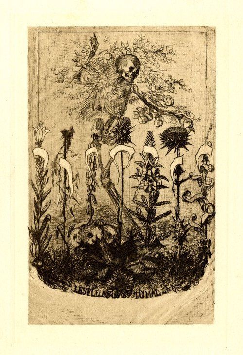 لوحة غير منشورة لديوان أزهار الشر لـ شارل بودلير