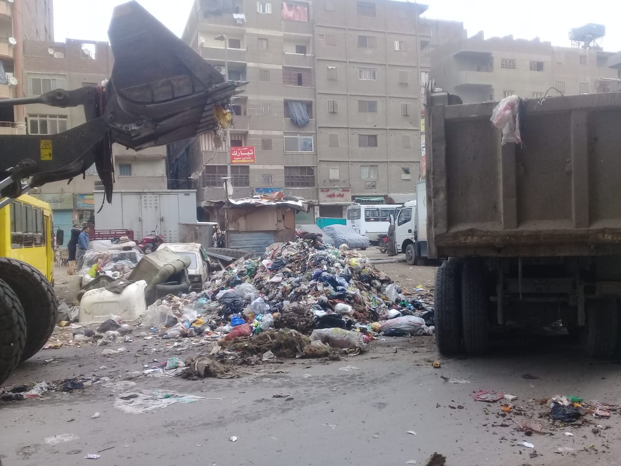 رفع القمامة من شارع عرابى بشبرا الخيمة (13)