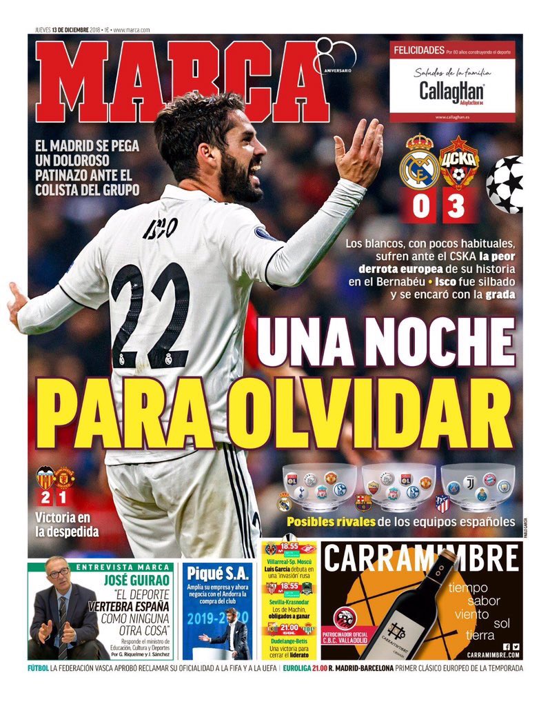 غلاف صحيفة ماركا الاسبانية