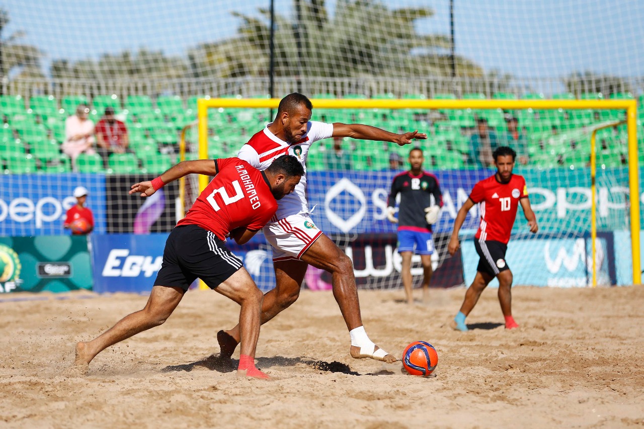 مباراة مصر و المغرب للشاطئية