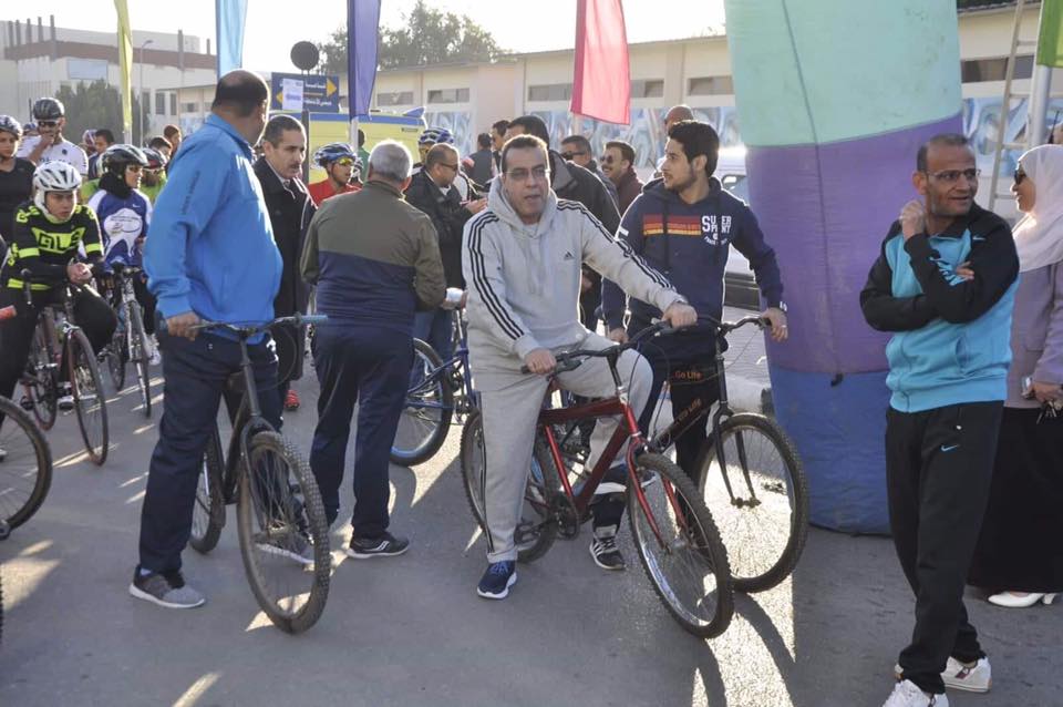 مهرجان الدراجات للجامعات والمعاهد العليا بجامعة قناة السويس (2)