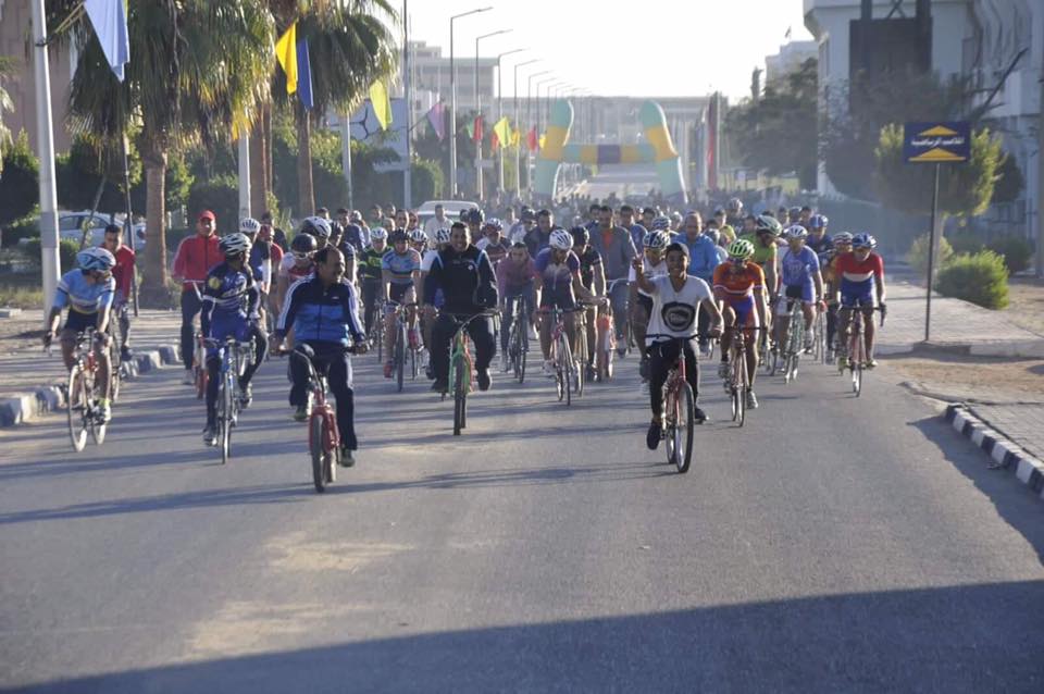 مهرجان الدراجات للجامعات والمعاهد العليا بجامعة قناة السويس (4)