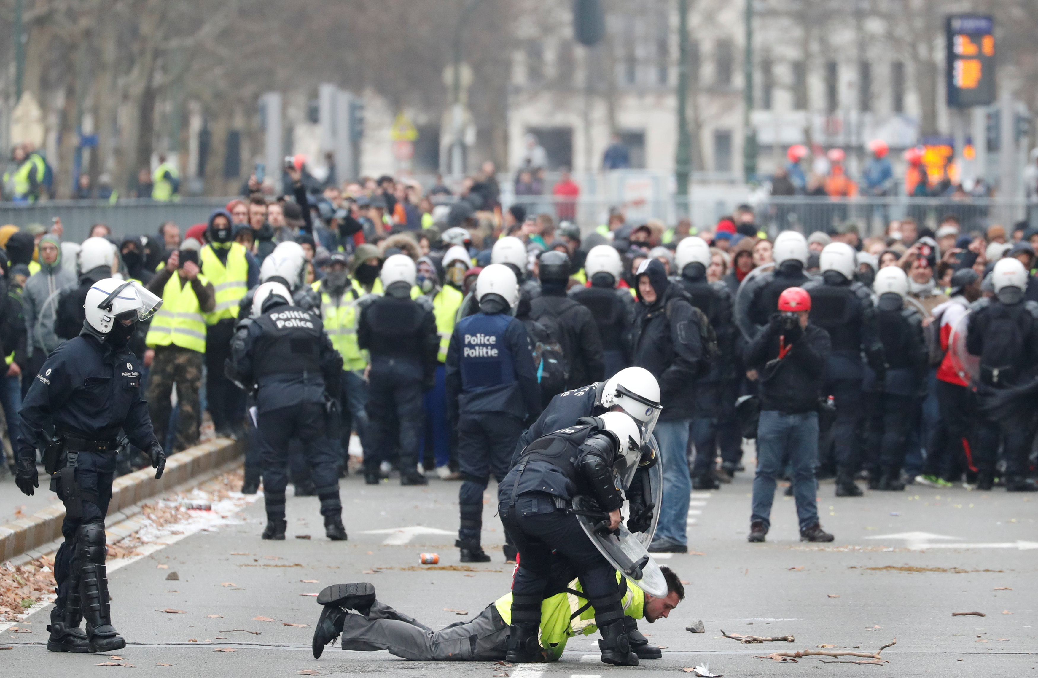 مظاهرات فى العاصمة البلجيكية بروكسل  (2)
