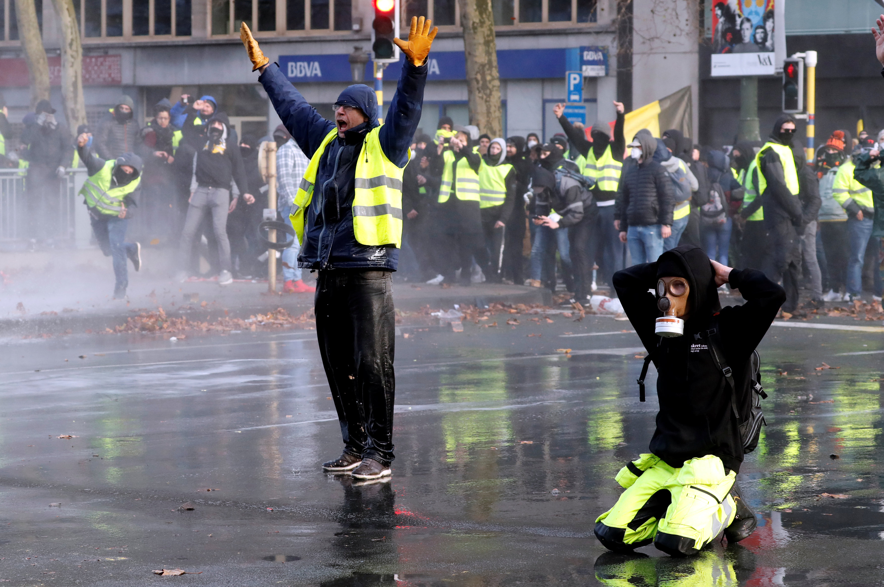 مظاهرات فى العاصمة البلجيكية بروكسل  (5)
