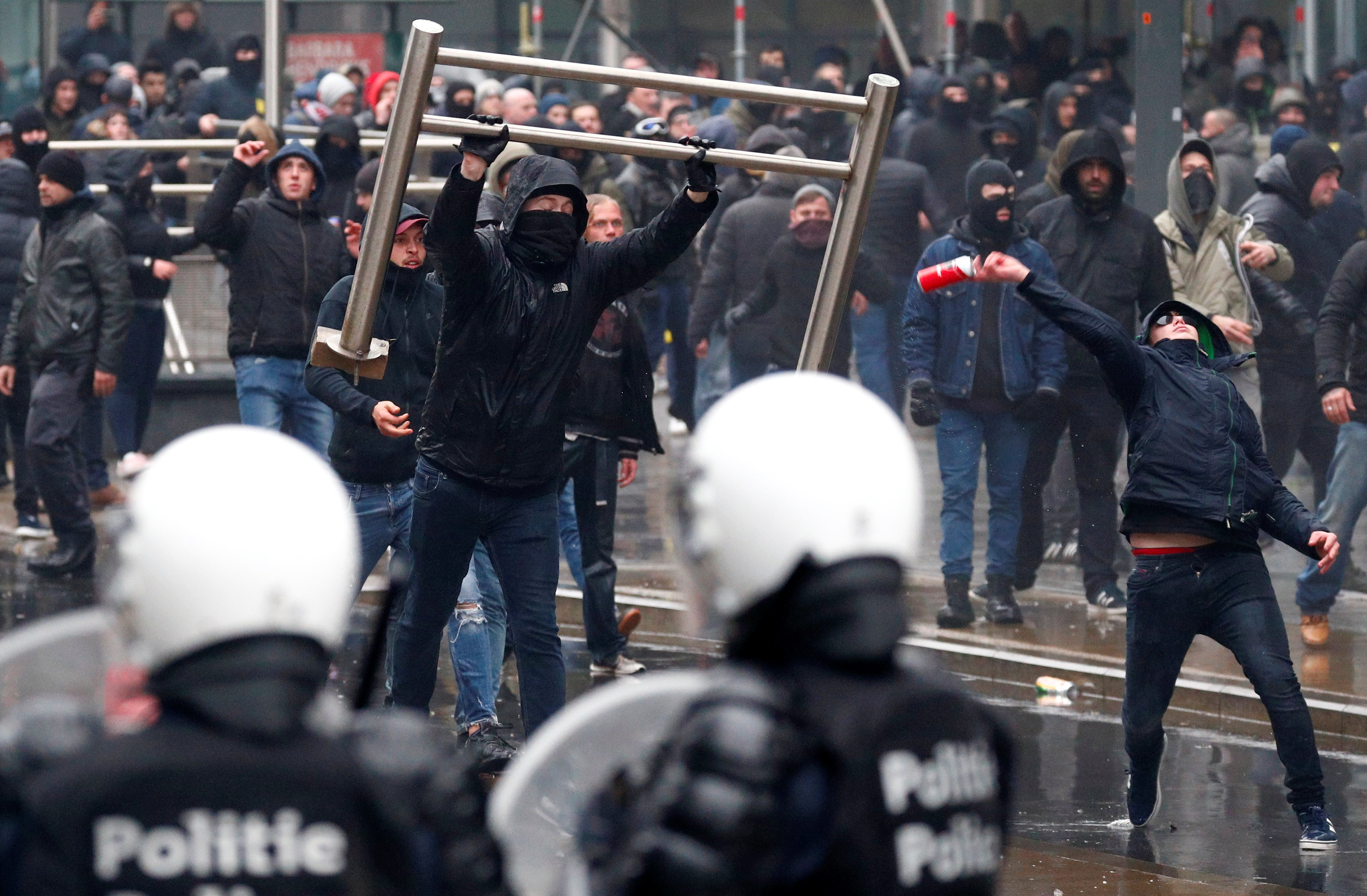مظاهرات فى العاصمة البلجيكية بروكسل  (13)