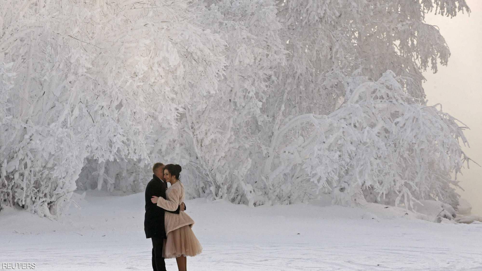 الرومانسية وسط الثلج