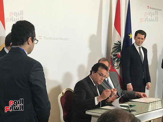 السيسي ومستشار النمسا يشهدان توقيع عددا من مذكرات التفاهم بين القاهرة وفيينا (3)