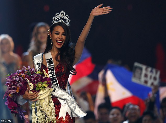 ملكة جمال الفلبين بعد فوزها باللقب