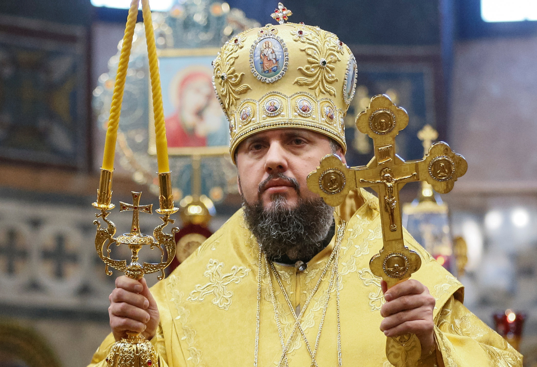 بطريرك الكنيسة الأوكرانية فى قداس تنصيبه