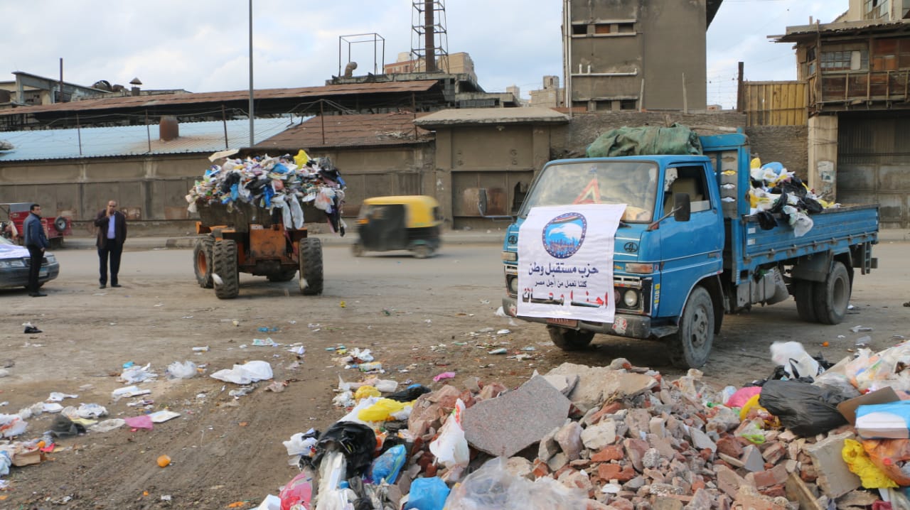 تنظيف شارع الريادة بسيدى جابر ضمن حملة مستقبل وطن