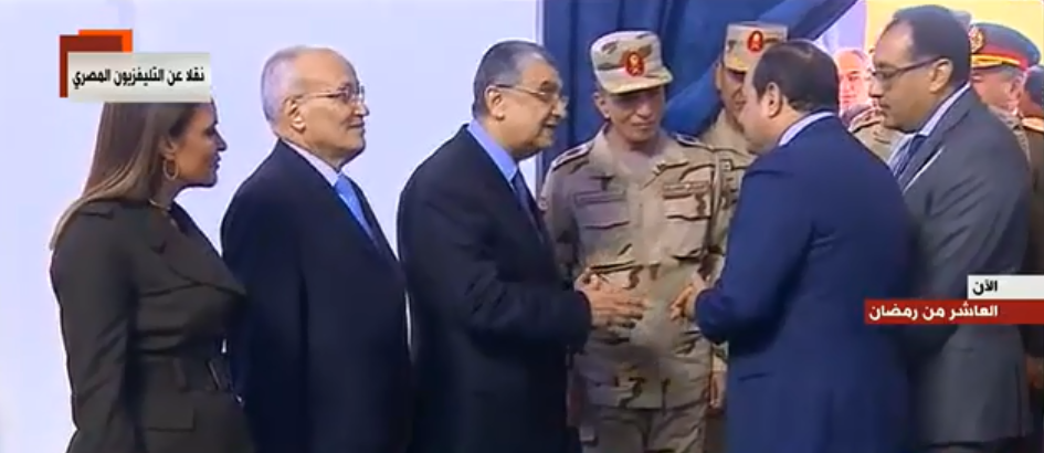 الرئيس عبد الفتاح السيسى يصل لافتتاح المشروعات القومية