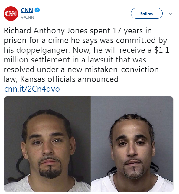 تقارب الشبه يودى ببرئ للسجن 17 عاما