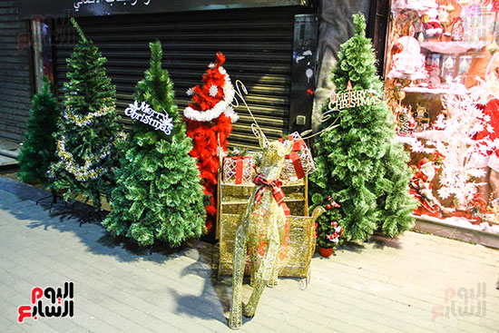 صور هدايا بابا نويل واحتفالات رأس السنة تزين شوارع المحروسة (61)