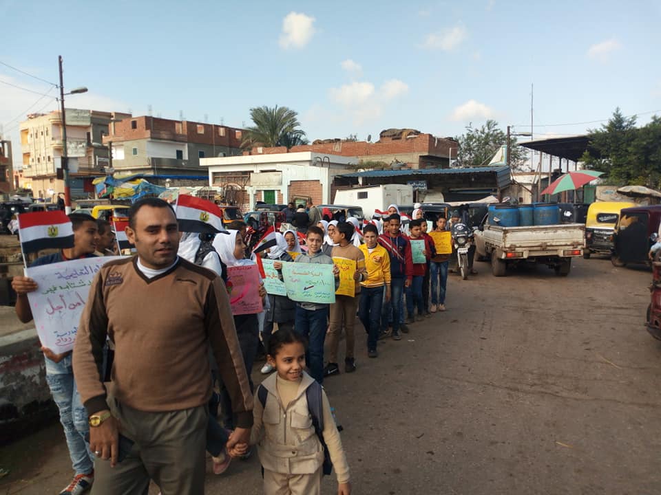 مسيرة وحملة دعائية بقرية بكفر الشيخ (8)